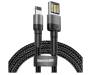 Кабель Baseus cafule (Special Edition) for Lightning 1.5A 2M Gray\Black (CALKLF-HG1)