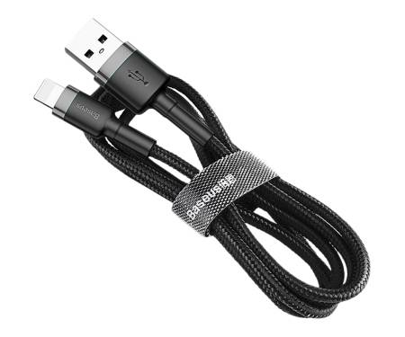 Кабель Baseus cafule for Lightning 2.4A 3M Gray\Black (CALKLF-RG1-2A)