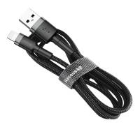 Кабель Baseus cafule for Lightning 2.4A 3M Gray\Black (CALKLF-RG1-2A)