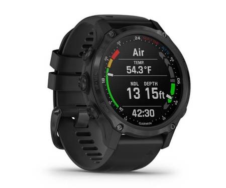 Спортивные часы Garmin Descent Mk2S Carbon Grey with Black Silicone Band (010-02403-04)