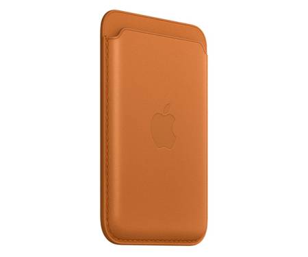 Чехол для пластиковых карт Apple iPhone Leather Wallet with MagSafe - Golden Brown (MM0Q3)