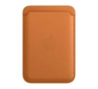 Чехол для пластиковых карт Apple iPhone Leather Wallet with MagSafe - Golden Brown (MM0Q3)