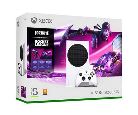 Игровая приставка Microsoft Xbox Series S 512 GB + Fortnite + Rocket League Bundle (RRS-00034)