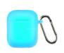 Чехол для Airpods 2 Ultrathin Silicon с карабином Noctilucent