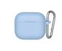 Чехол для Airpods 3 Liquid Silicone Case с карабином Blueo Sky Blue