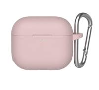 Чохол для Airpods 3 Liquid Silicone Case с карабином Blueo Pink