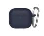 Чехол для Airpods 3 Liquid Silicone Case с карабином Blueo Deep Blue