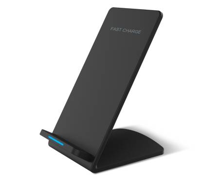 Беспроводное зарядное устройство Shenzhen Fast charge 10W Qi wireless charger stand Black