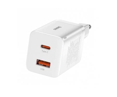 Мережевий зарядний пристрій Baseus Super Si Pro Quick Charger C+U 30W (CCSUPP-E02)