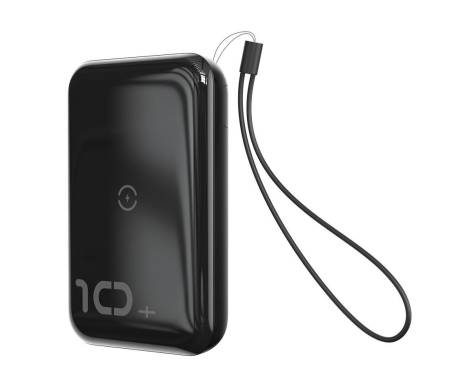 Power Bank Wireless Charger Baseus Mini S Bracket 10000mAh 18W Black (PPXFF10W-01)