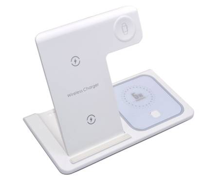 Беспроводная зарядная станция REAMX Brainy Series 15W Foldable 3-in-1 Wireless Charger RP-W53