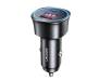 Автомобільний зарядний пристрій USAMS Dual Ports Digital Display Fast Car Charger US-CC146 C26