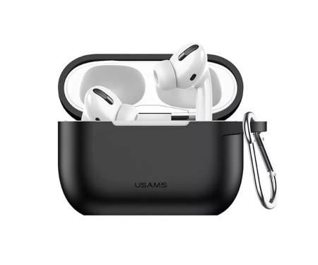Чехол для Airpods Pro Usams US-BH568 Silicone Protective Cover Black