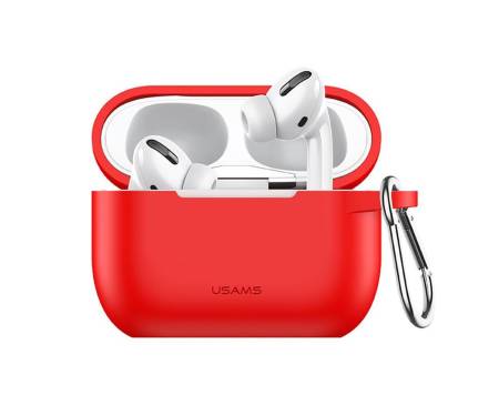 Чохол для Airpods Pro Usams US-BH568 Silicone Protective Cover Red