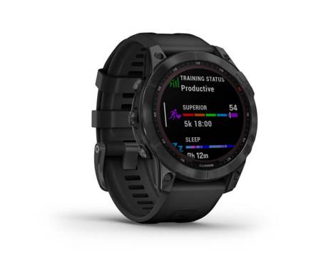 Смарт-часы Garmin Fenix 7 Solar Slate Gray with Black Band (010-02540-10/11)