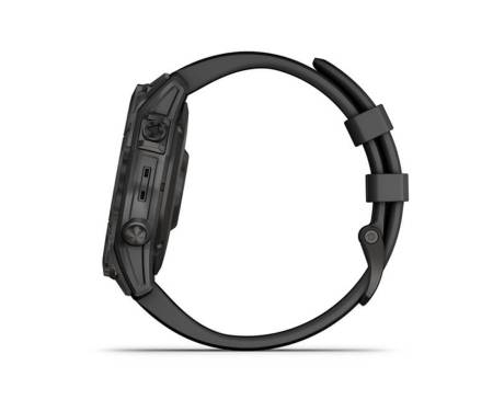 Смарт-часы Garmin Fenix 7 Sapphire Solar Carbon Gray DLC Titanium with Black Band (010-02540-20/21)
