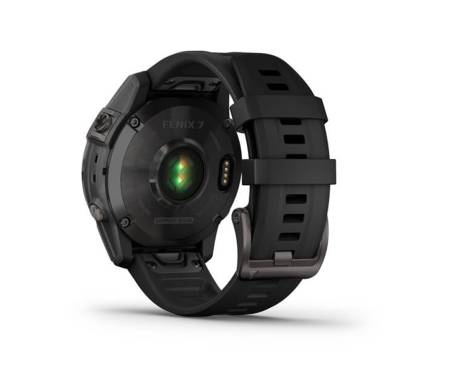 Смарт-часы Garmin Fenix 7 Sapphire Solar Carbon Gray DLC Titanium with Black Band (010-02540-20/21)