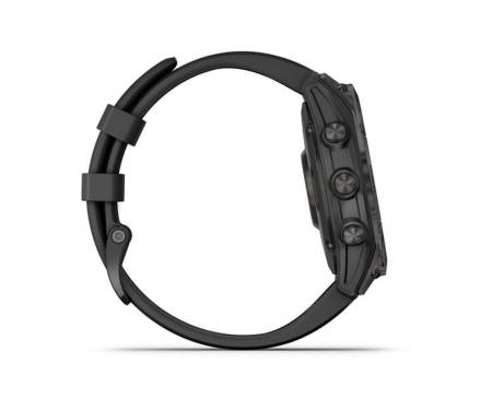Смарт-часы Garmin Fenix 7 Sapphire Solar Carbon Gray DLC Titanium with Black Band (010-02540-20/21)