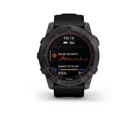 Смарт-часы Garmin Fenix 7X Sapphire Solar Carbon Gray DLC Titanium with Black Band (010-02541-10/11)