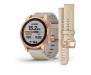 Смарт-часы Garmin Fenix 7S Sapphire Solar Rose Gold Titanium with Limestone Leather Band (010-02539-35)