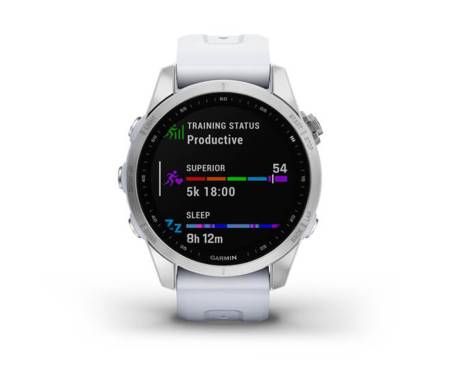 Смарт-часы Garmin Fenix 7S Stainless Steel with Whitestone Band (010-02539-03)