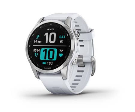 Смарт-часы Garmin Fenix 7S Stainless Steel with Whitestone Band (010-02539-03)