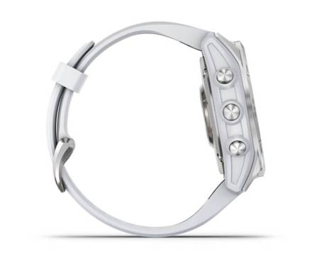 Смарт-часы Garmin Fenix 7S Stainless Steel with Whitestone Band (010-02539-03)