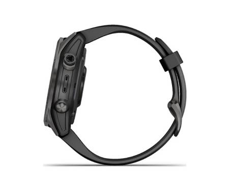 Смарт-часы Garmin Fenix 7S Sapphire Sol Carbon Gray DLC Ti with Black Band (010-02539-25) 3