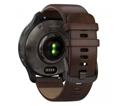 Смарт-часы Garmin Venu 2 Plus Black + Slate Leather (010-02496-15)