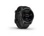 Смарт-часы Garmin Fenix 7S Sapphire Solar Carbon G. DLC Titanium w. Black Band (010-02539-24/25)
