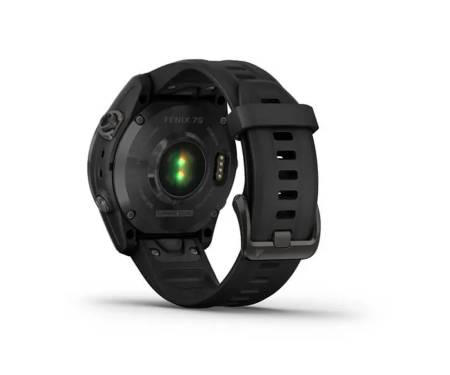 Смарт-часы Garmin Fenix 7S Sapphire Solar Carbon G. DLC Titanium w. Black Band (010-02539-24/25)