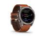 Смарт-часы Garmin Fenix 7X Sapphire Solar Titanium w. Chestnut Leather Band (010-02541-19)
