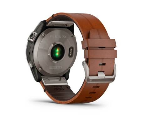 Смарт-часы Garmin Fenix 7X Sapphire Solar Titanium w. Chestnut Leather Band (010-02541-19)