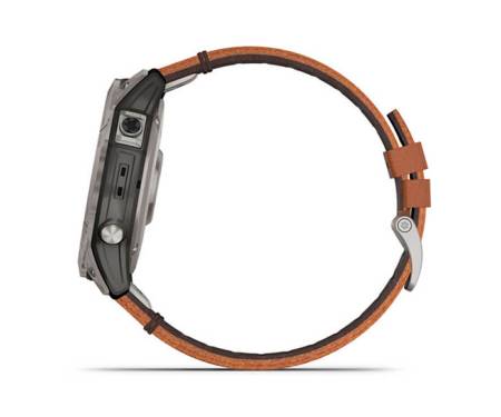 Смарт-часы Garmin Fenix 7X Sapphire Solar Titanium w. Chestnut Leather Band (010-02541-19)