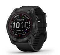Смарт-годинник Garmin Fenix 7X Sapphire S. Black DLC Titanium w. Black Band (010-02541-22/23)
