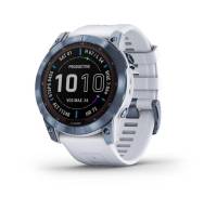 Смарт-часы Garmin Fenix 7X Sapphire Solar M. Blue DLC Titanium w. Whitestone Band (010-02541-14/15)