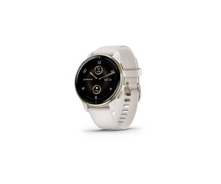 Смарт-часы Garmin Venu 2 Plus Cream Gold S. Steel Bezel w. Ivory Case and S. Band (010-02496-02/12) 1