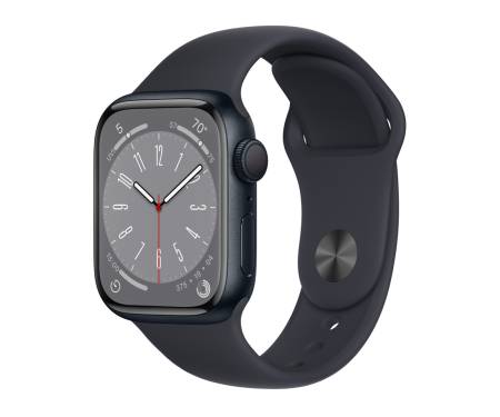 Apple Watch Series 8 GPS 45mm Midnight Aluminum Case w. Midnight Sport Band (MNP13) 1