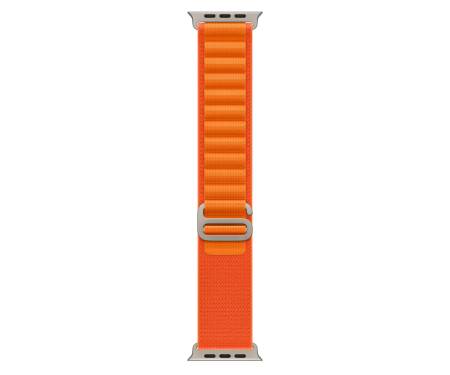 Apple Watch Ultra GPS + Cellular 49mm Titanium Case with Orange Alpine Loop - Medium (MQEU3/MQFL3) 3