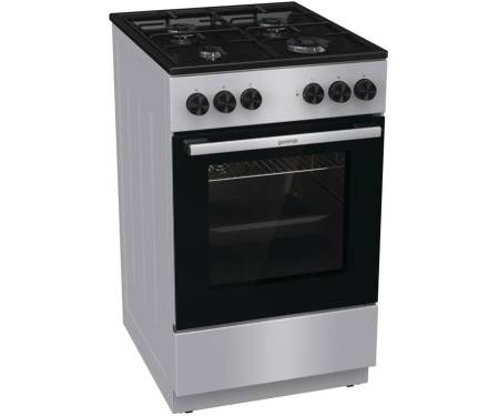 Gorenje Плита MEK3011SB/комбинированная/електроподжиг/эмалиров. решетки/гриль/газ-контроль/50х60/серый