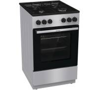 Gorenje Плита MEK3011SB/комбинированная/електроподжиг/эмалиров. решетки/гриль/газ-контроль/50х60/серый