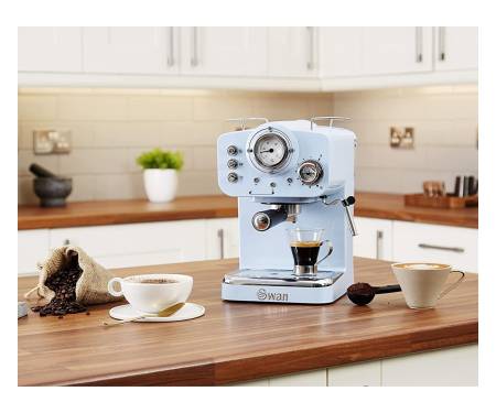 Рожковая кофеварка Swan Retro Pump Espresso SK22110BLN