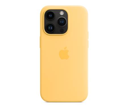 Чохол для Apple iPhone 14 Pro Silicone Case with MagSafe - Sunglow (MPTM3) 4