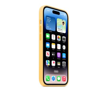 Чохол для Apple iPhone 14 Pro Silicone Case with MagSafe - Sunglow (MPTM3) 6