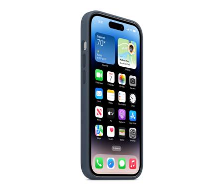 Чохол для Apple iPhone 14 Pro Silicone Case with MagSafe - Storm Blue (MPTF3) 6