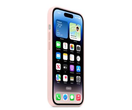 Чохол для Apple iPhone 14 Pro Silicone Case with MagSafe - Chalk Pink (MPTH3) 6