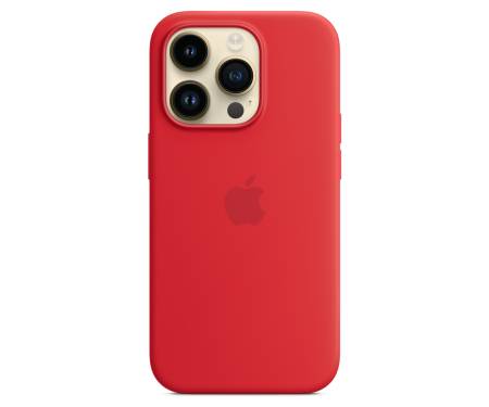Чехол для Apple iPhone 14 Pro Silicone Case with MagSafe - (PRODUCT)RED (MPTG3) 2