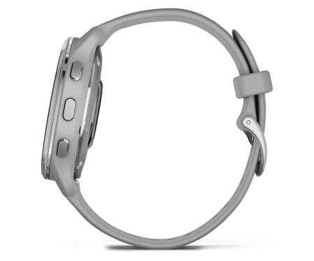 Смарт-часы Garmin Venu 2 Plus Silver S. Steel Bezel w. Powder G. Case and S. Band (010-02496-00/10)