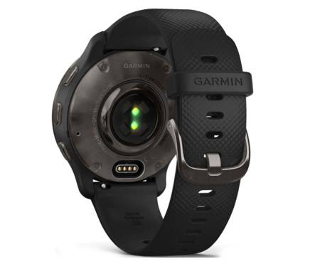 Смарт-часы Garmin Venu 2 Plus Slate Stainless Steel Bezel with Black Case and Silicone Band (010-02496-01/11)