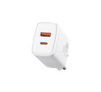 Сетевое зарядное устройство Baseus Compact Quick Charger U+C 20W White (CCXJ-B02)Сетевое зарядное устройство Baseus Compact Quick Charger U+C 20W White (CCXJ-B02)